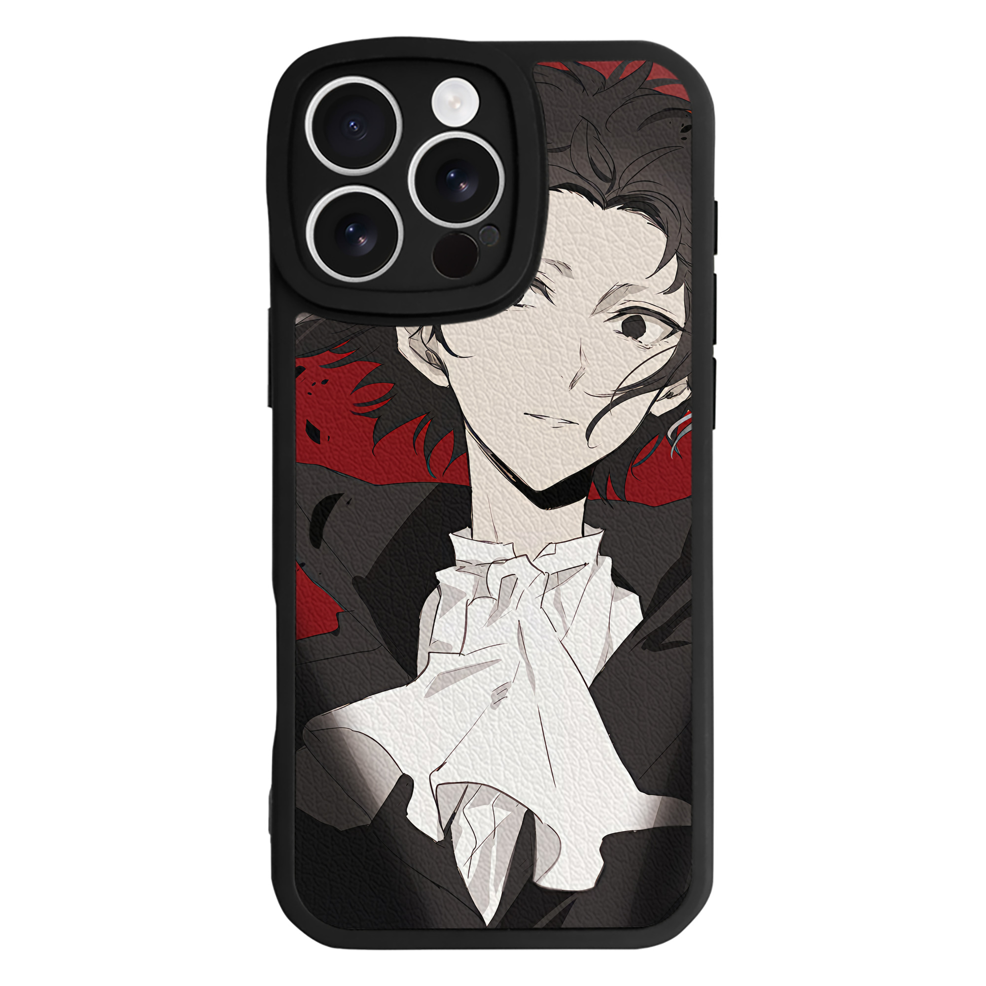 （画像用） 文豪ストレイドッグス Bungo Stray Dogs 【iPhone 16シリーズ対応】シリコンスマホケース（レザー調） 材質：シリコン